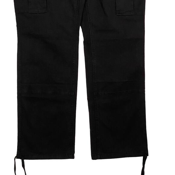 Good American Cargo Pants Womens Sz 4/27 Black Hi Rise Wide Leg Y2K Cyber Grunge - Picture 5 of 12